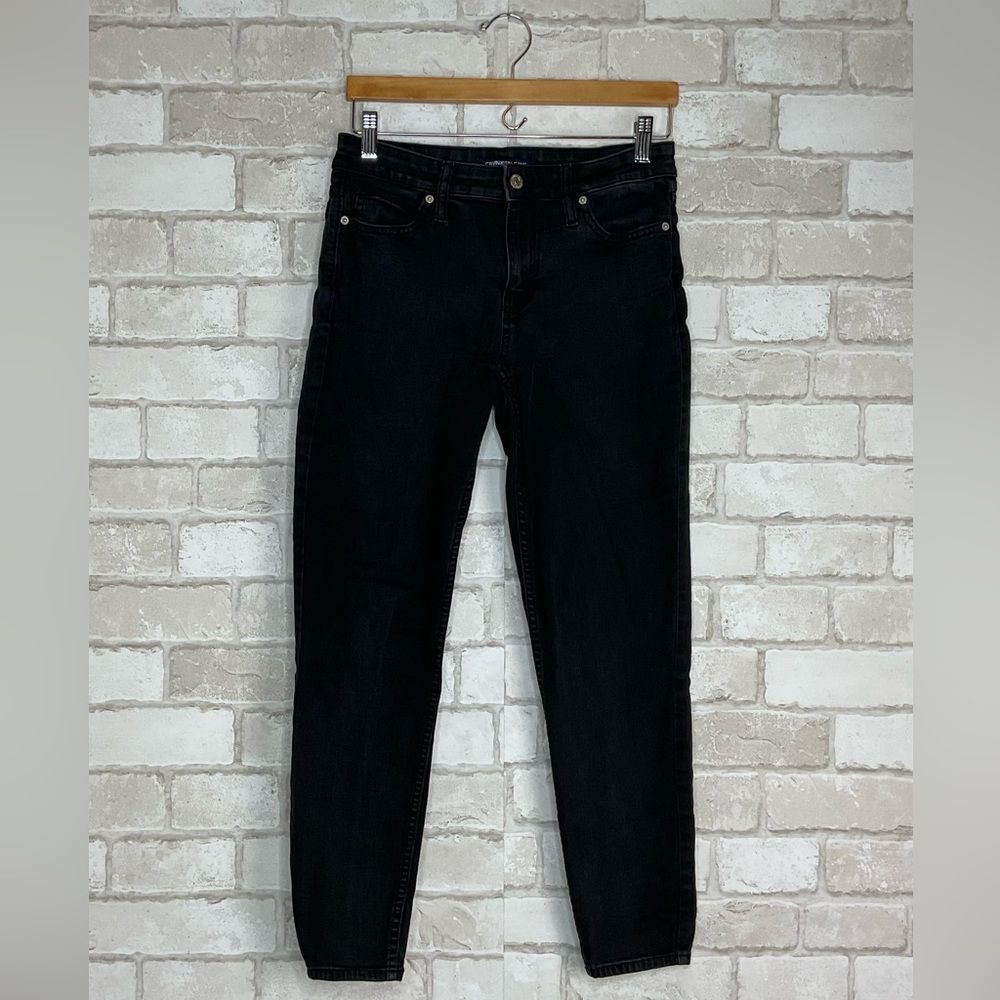 Calvin Klein Jeans Black Mid Rise Skinny Denim Size 29X28